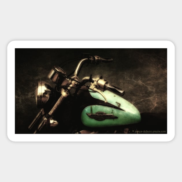 Honda Shadow A.C.E. Motorcycle Sticker by JimDeFazioPhotography